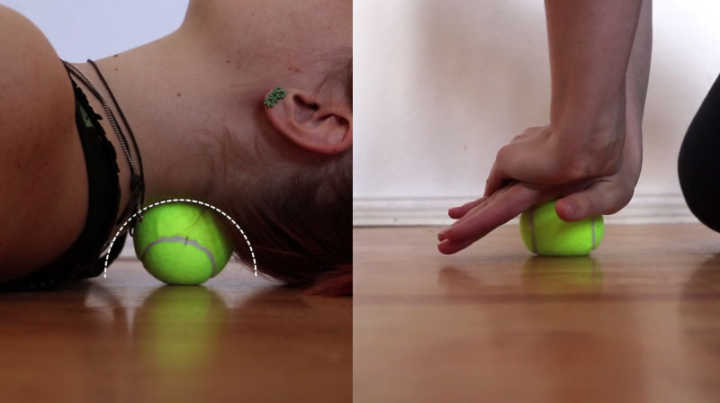 Как использовать теннисный мяч для спины, шеи, коленей